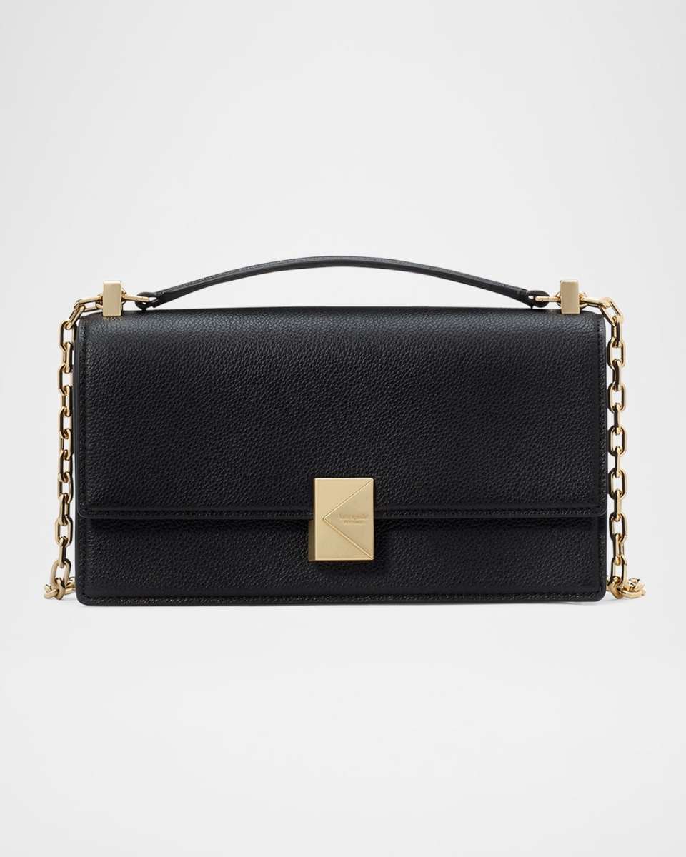 deco mini flap pebbled leather crossbody bag